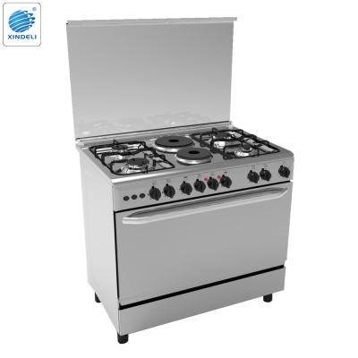 2017new product Free standing gas stove 900mm with mixed gaz electric cooker with auto ignition for CKD in Kenya