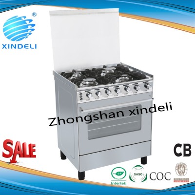 60*60 free standing gas cooker with Heavy duty pan trivets