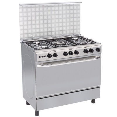 Best quality gas stove with oven electric cooker with oven five burner with Euro pool burner 36inch for restaurant equipment