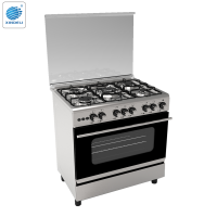 32inch 5 dual burners with griddle with blue flame stainless steel freestanding gas cooking range with gas stove