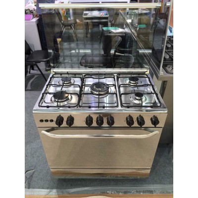 5 Burners Double Door Free Standing Gas Cooker