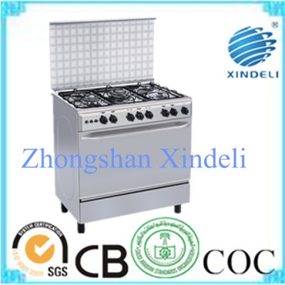 gas cooker with gas oven and gas bottle compartment