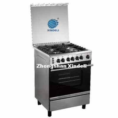 Factory price 4 burners Kitchen cooking gas range gas cooker with oven for sale